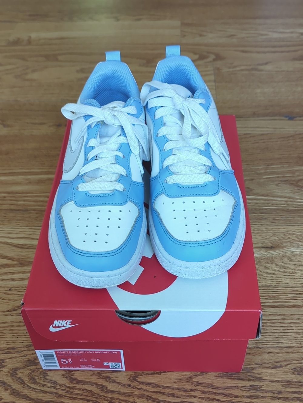 Nike Kids Court Borough Low Recraft Low-Top Sneakers- Excellent Condition